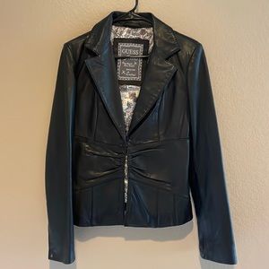 Guess Jeans Vintage Leather Jacket
